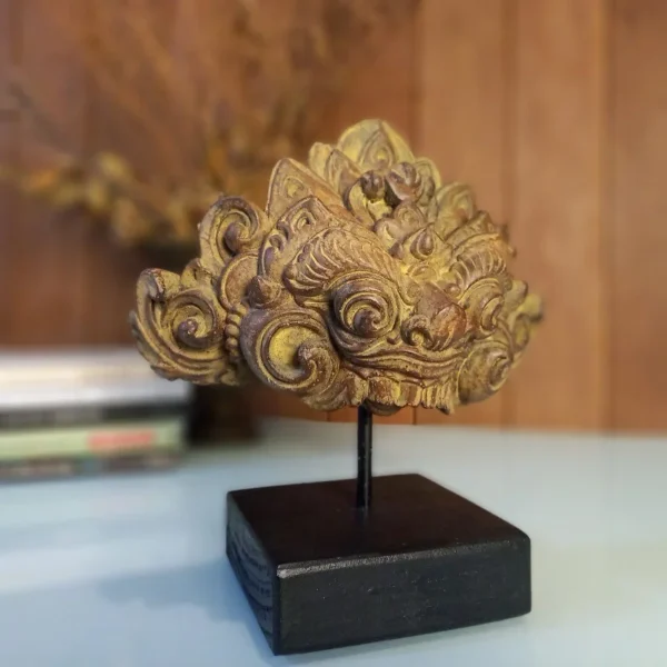 Barong Bali Head Sculpture