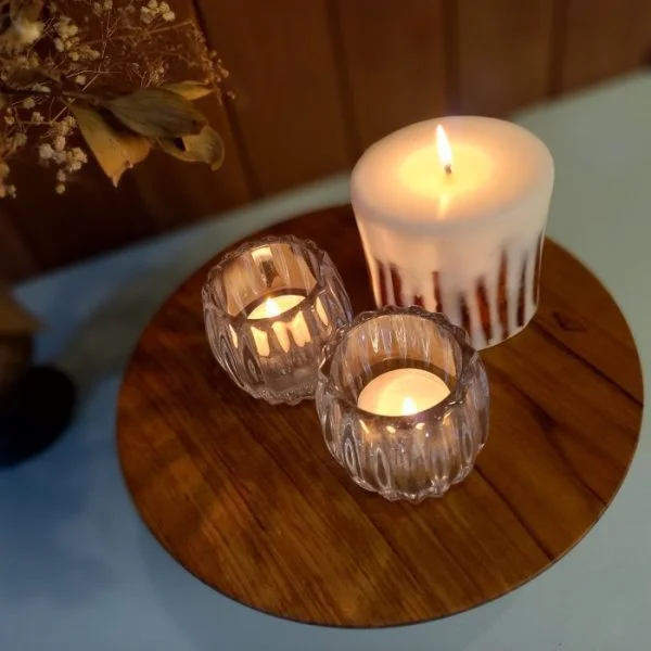 Handcrafted Teak Wood Stand - Image 5