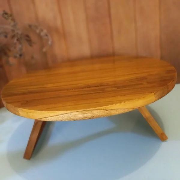 Teak Wood Folding Laptop Table - Image 6