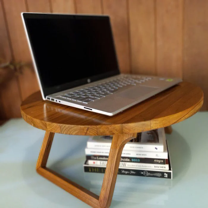 Teak Wood Folding Laptop Table