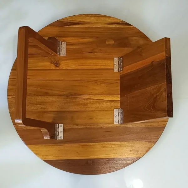Teak Wood Folding Laptop Table - Image 3