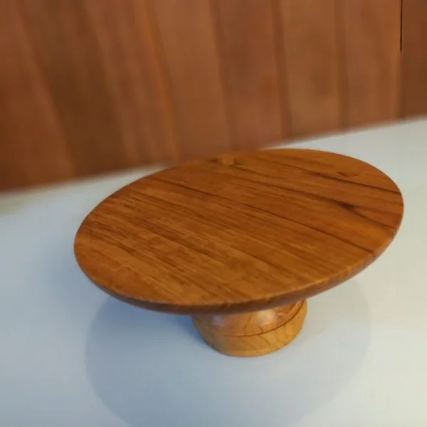 Handcrafted Teak Wood Stand - Image 2